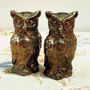 Gorgeous Rose Bronze salt & pepper shakers